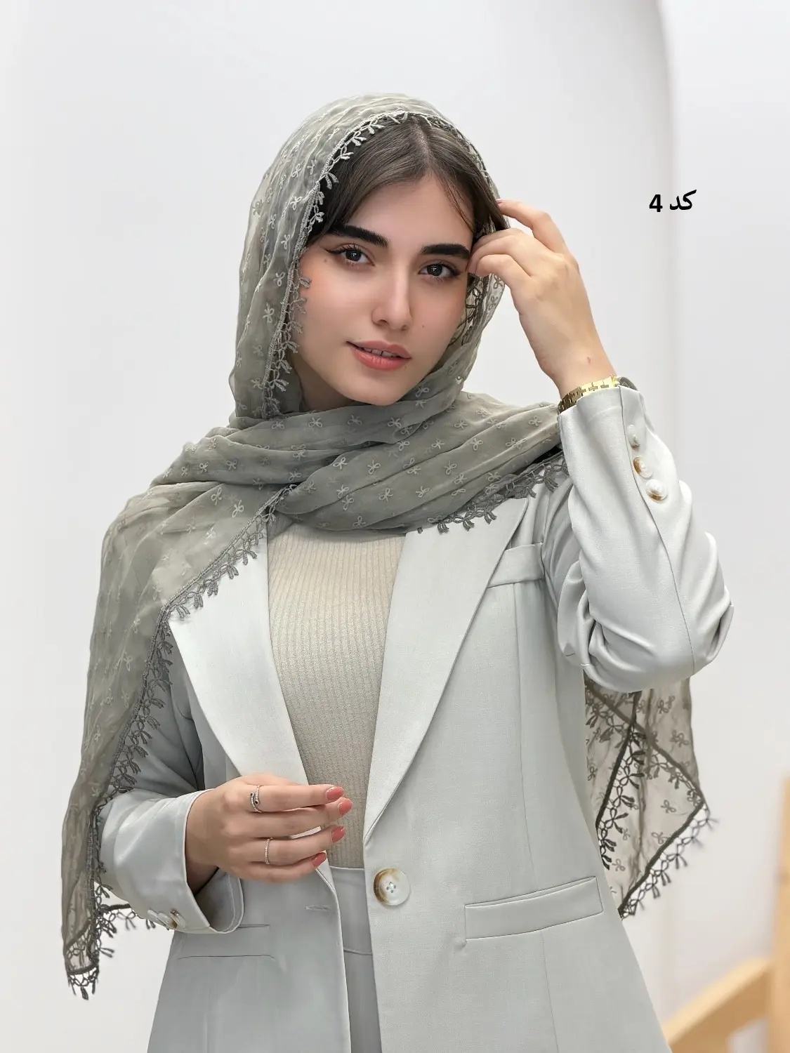 4537-شال وارداتی پاپیون